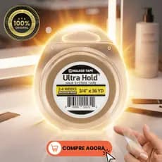 Fita Adesiva Branca Para Prótese Capilar E Peruca 1.9cm x 36 Yards Ultra Hold Walker Tape