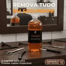 Removedor De Resíduos Orange 500ml Para Prótese Capilar Mega Hair E Peruca