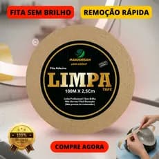 Fita Adesiva Capilar Limpa Tape 100m x 2,5cm P/ Próteses Capilares E Perucas Não Derrete