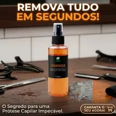 Removedor Resíduos Orange 120ml Prótese Capilar Peruca Mega Hair