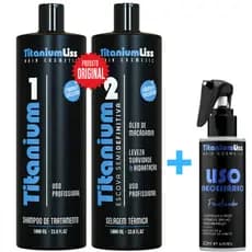 Progressiva Semi Definitiva Titanium Liss + Liso Obrigatório Protetor Térmico