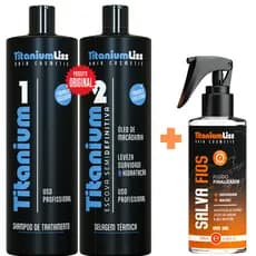 Definitiva Titanium Liss + Salva Fios Protetor Térmico Finalizador
