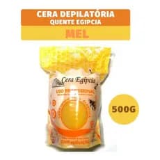 Cera Quente Depilatória Egipcia Elástica Mel 500g Método Espanhol Depilação