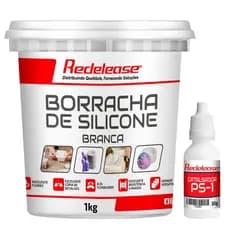 Borracha De Silicone: Branca Alta Flexibilidade para Moldes (Com Catalisador) [1,030 Kg]