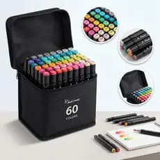 Kit 24/48/60 Canetinhas Touch com Ponta Dupla