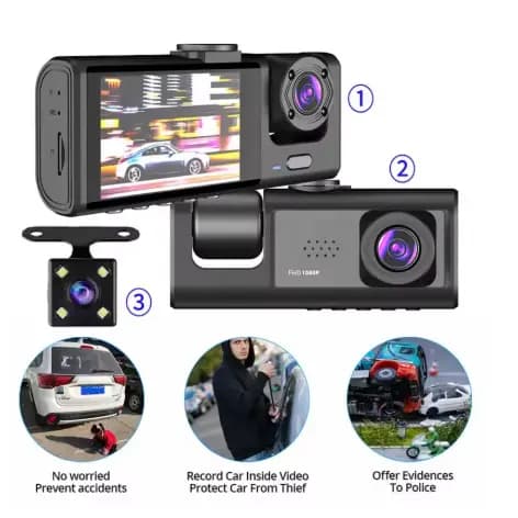 Câmera Veicular com Visão Noturna e Detecção de Movimento Câmera Para Carros com Visão Noturna