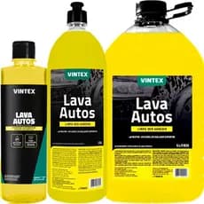 Shampoo Neutro Lava Autos Vintex Detergente Automotivo Concentrado Limpeza Carro Moto Bike Uso Geral