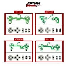 Kit Reparo Condutivo Completo para Controles Ps4 (Borracha e Manta)