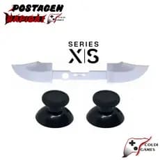 Kit Gatilho Lb Rb Branco para Xbox Series S / X + Botões do Analógico