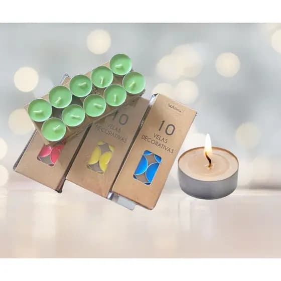 Kit Vela Flutuante Decorativa 10 velas