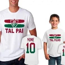Camiseta Kit Pai e Filho Personalizado