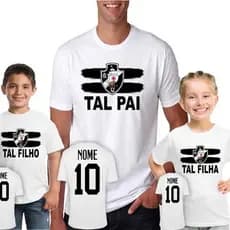 Kit Camiseta Pai Filho Filha Personalizado