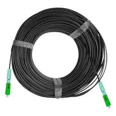 15 Metros  Cabo Fibra Óptica Mini Drop Flat 01fo Conectores Sc/apc