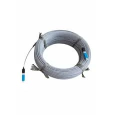 100m Cabo Óptico Drop Flat 1fo Com Conectores Rosca Sc Upc