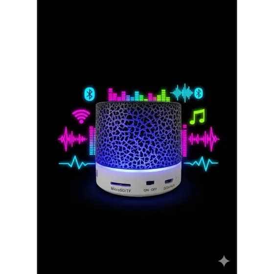 Mini Caixa de Som Bluetooth C/ Luzes Led - Altomex - WS-889