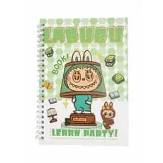 Caderno Espiral A5 Infantil Labubu 50 Folhas Capa Ilustrada Colorida Escolar Menina Menino