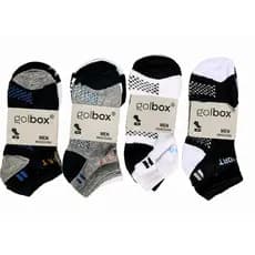 Kit 3 Meias Masculinas Soquete Golbox Sport 40-46 Confortável Respirável Academia Dia a Dia