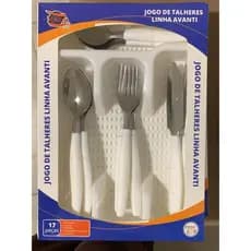 Jogo De Talheres 17 Peças Com Gaveteiro Organizador Linha Avanti Inox Cozinha