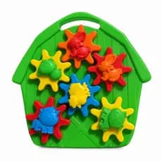 Brinquedo Educativo Fazendinha Com Engrenagens De Encaixe Bebê 12 Meses