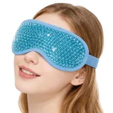 Máscara de Gel para Olhos Compressas Fria e Quente Alívio de Olheiras Enxaqueca e Inchaço Facial - Tomóvi