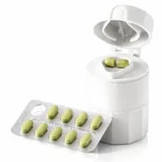 Cortador e Triturador de Comprimidos 3 em 1 com Lâmina Inox para Medicamentos e Vitaminas - Tomóvi