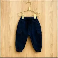 Calça Cargo Jeans Menino, Calça Jeans com bolso, Calça Jeans Cargo com elástico, Calça Menino, Calça Jeans com elástico