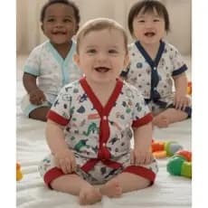 Pijama infantil menino, pijama bebê menino, pijama menino calor, pijama bebê verão, pijama 03 a 06 meses, pijama 2 peças