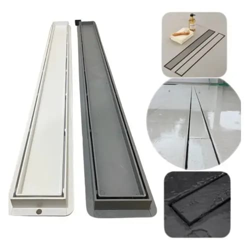 Ralo Banheiro Linear Oculto Seca Piso 6x70 Invisível Sifonado