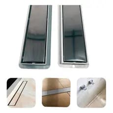 Ralo Banheiro Inox Linear Oculto Seca Piso 6x70 Invisível