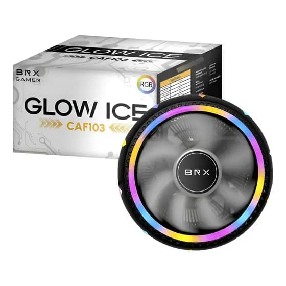 Cooler Lga 1366/115x/1700 - Amd Am2/am3/am4 Brx Glow Ice Rgb