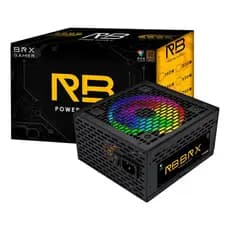 Fonte Rgb Brx 650w 80 Plus Bivolt Atx Gamer Supply Power Preto