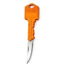 Chaveiro Formato Chave Canivete Lâmina Escondida Defesa [Laranja]