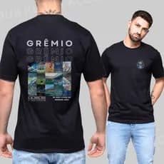 Camiseta Futebol Clube fotos Gremio 100% Algodão Unissex