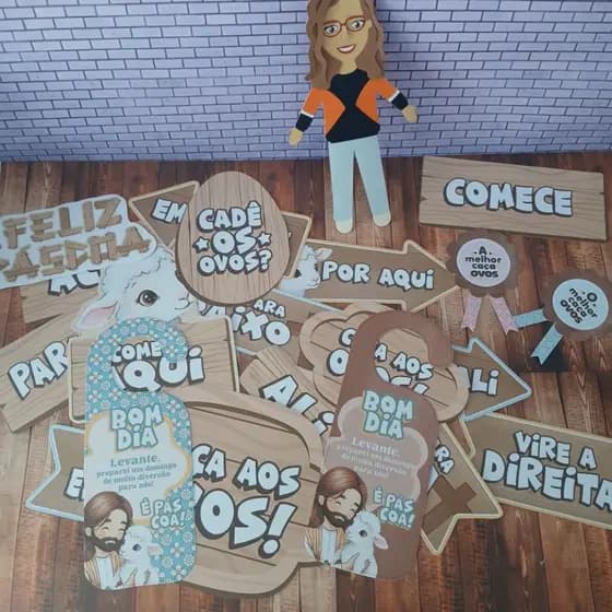 caça aos ovos, kit plaquinhas caça aos ovos