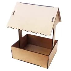 Kit 5 Barraca Barraquinha tenda centro de mesa 15x20 cm mdf cru Festa Junina agro Fazendinha country