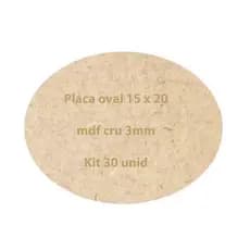 Kit 30 chapa placa plaquinha quadro quadrinho oval 15x20 cm mdf cru 3mm base artesanato biscuit