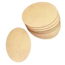 Kit 30 placa oval 20x25 cm mdf cru 3mm plaquinha base artesanato moldura quadrinho oval 25x20 cm