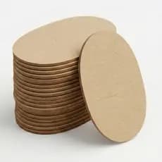 Kit 50 plaquinha Sola 9x5 cm base retangular oval mdf 3mm 5x9 cm artesanato festa biscuit quadrinho