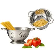Escorredor de Massa Inox Qualidade Alimentos Macarrao