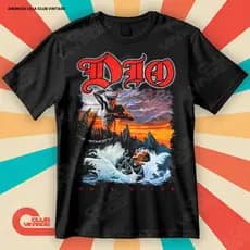Camiseta Banda Dio Holy Diver Heavy Metal Blusa Camisa Rock 100% Algodão