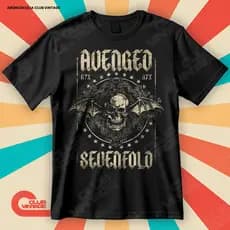 Camiseta Banda Avenged Sevenfold Heavy Metal Blusa Camisa Rock 100% Algodão