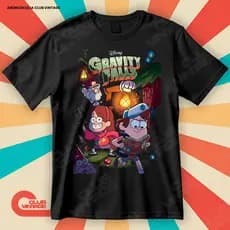 Camiseta Gravity Falls Um Verão de Mistérios Desenho Blusa Camisa Filmes e Séries 100% Algodão