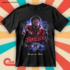 Camiseta Michael Jackson Thriller Blusa Camisa Artistas Internacionais 100% Algodão