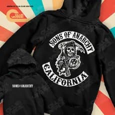 Moletom Canguru Sons of Anarchy California Frente E Verso Séries