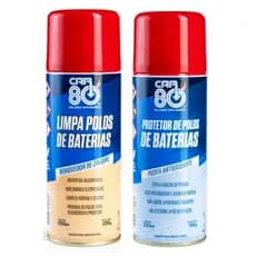Kit Spray Limpa Polo E Protetor De Polo De Bateria Car80