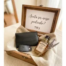 KIT Carteira  Chaveiro Personalizados Presente Lembrança Padrinhos