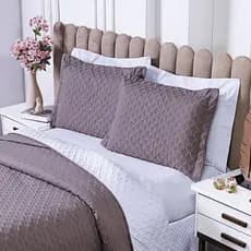 Cobre Leito Colcha Queen 2,60 x 2,40  Milao Percal 200 Fios 3 Pecas