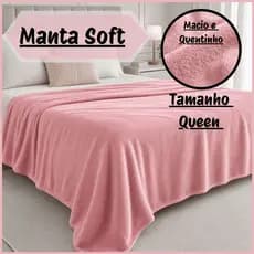 Cobertor Casal Queen Manta 2,60m x 2,40m Toque Macio Antialérgico