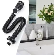 Kit Completo Sifão Moderno Anti Odor Anti Cheiro Com Filtro Anti Entupimento Tubo Flexivel Para Pia Vertical Horizontal