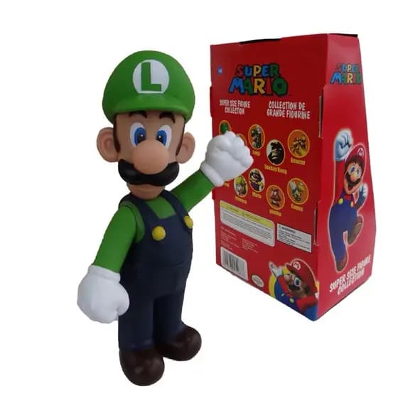 Boneco Luigi Super Mario Bross Grande